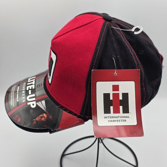 International Harvester Hat Cap Strap Back Mens One Size Red Black LED POWERCAP - Picture 3 of 11